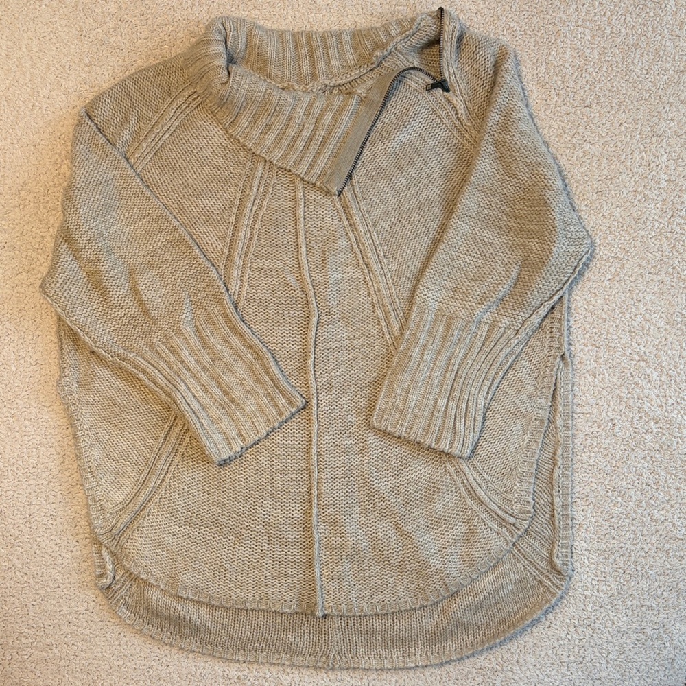 Maurices Beige Cowl Neck Sweater
